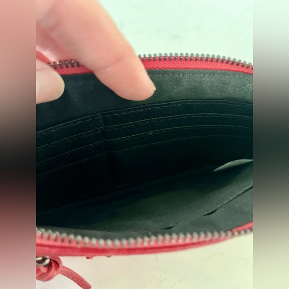 BARBAROSSA small hot Pink Leather Shoulder Bag, EUC - Picture 4 of 13